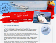 Tablet Screenshot of boatpaints.net.au
